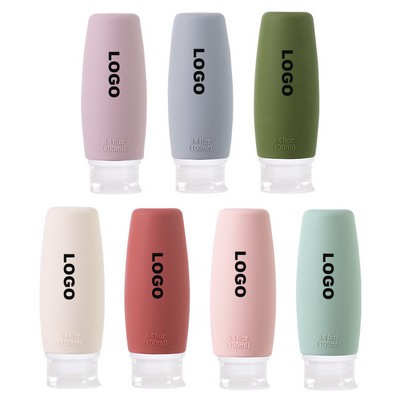 3.4oz Silicone Leak proof Travel Distribution Bottle