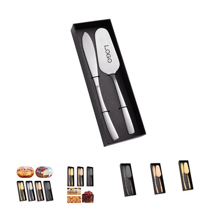 Stainless Steel Cake Knife And Spatula Baking Set