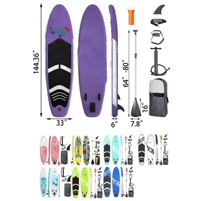 11' Premium Stand Up Paddle Board Yoga Board with Durable Sup Accessories Carry Bag
