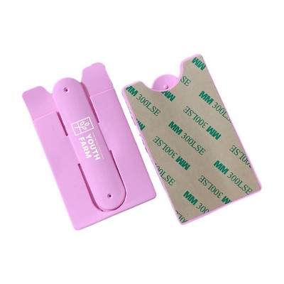 Silicone Mobile Phone Card Cover Holder