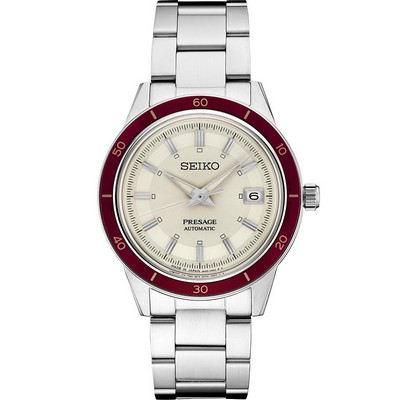 Seiko Watch Presage Style 60S Ss Automatic White Dial