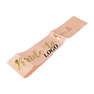 Custom Wedding Bride Sash