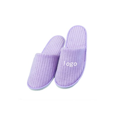 Coral Fleece Hotel Slippers