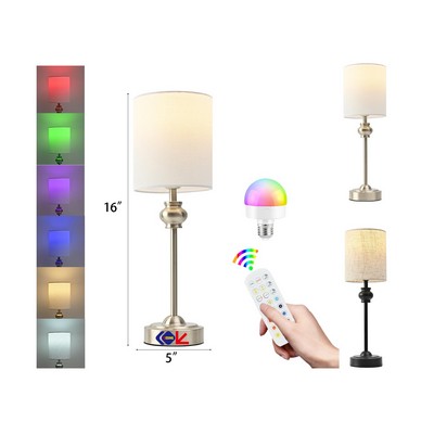 Remote Control Cordless Table Lamp Battery Operated Rechargeable Wireless Desk Lamp