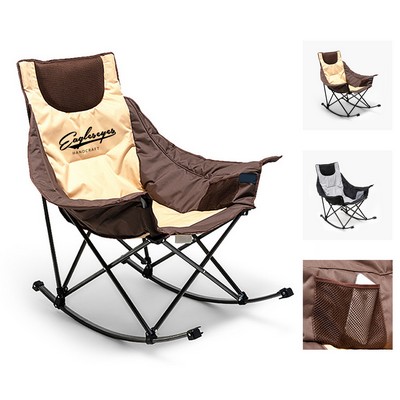 Oversized Folding Rocking Camping Chair