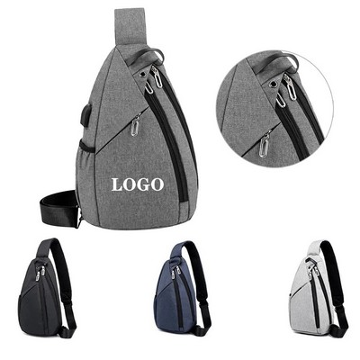 Versatile Crossbody Backpack - Durable Oxford Fabric