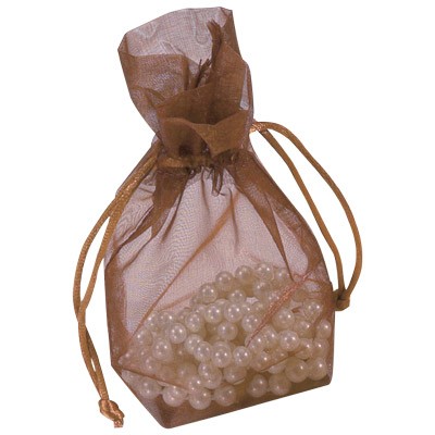 Flat Bottom Organza w/Rattail String 3½ x 5 x 1½