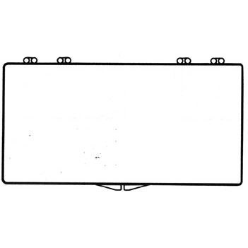 Rigid Clear Hinged Plastic Box (7"x3 1/2"x1")