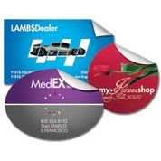 Oval Stickers w/ UV Coating (3.25"x7.5")
