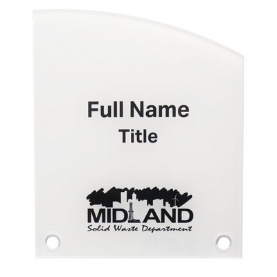 USA Made Acrylic Nameplates & Signs, Custom Shape (30-34 Sq. Inches)