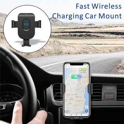 2 in 1 Wireless Car Charger Mount Wireless Charing Car Mounted Charger