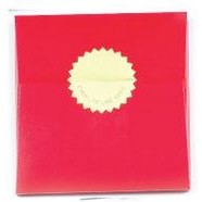 Red Gift Folder w/Gold Seal