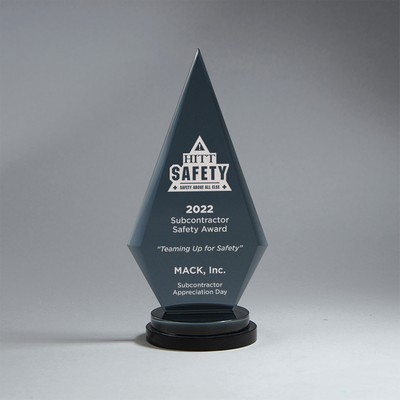 Black Glass Pinnacle (3.875"x8.5"x3.125")