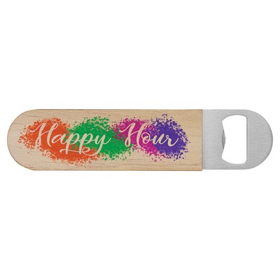 1.5" x 7" Sublimatable Wood Bottle Opener
