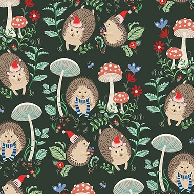 Holiday Hedgehog Gift Wrap