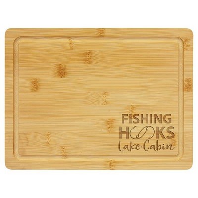 Bamboo Cutting Board w/Drip Ring (11 1/2" x 8 3/4")