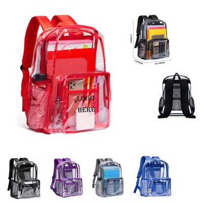 Heavy Duty Waterproof Clear PVC Backpack