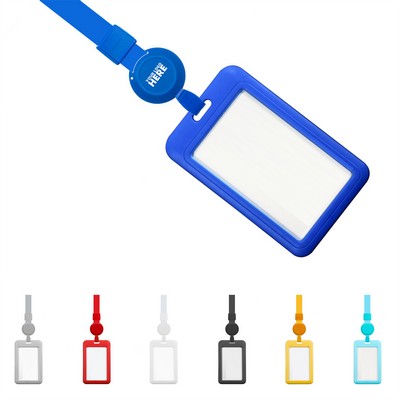 Easy-Pull Lanyard Id Card Holder