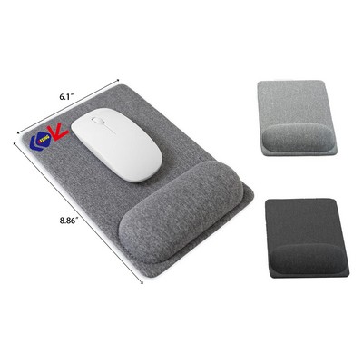 Compact Mouse Pad with Wrist Support Ergonomic Mouse Mat with Non-Slip Base