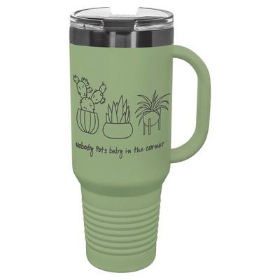 PC 40 oz. Summer Sage/Ghost Black ION-Plated Travel Mug