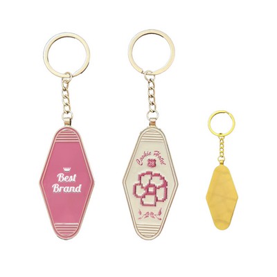 Metal Diamond Shape Keychain
