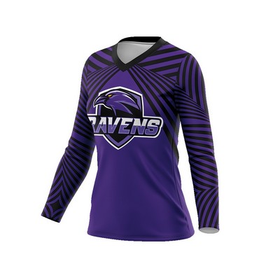 Women's Chant Long Sleeve V-Neck Cheer Top