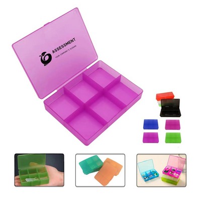 Pill Box w/ 6 Compartments