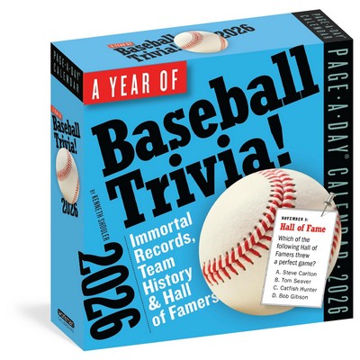 Year of Baseball Trivia Page-A-Day® Calendar 2026 (Immortal Records, Team