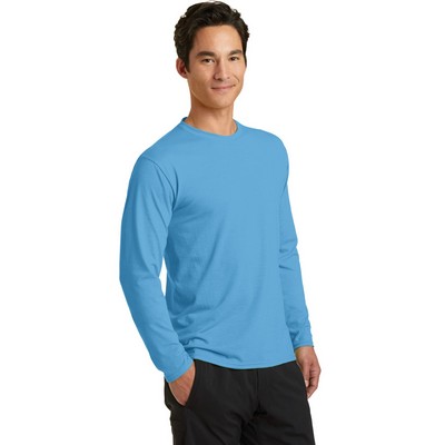 Port & Company Long Sleeve Performance Blend Tee.