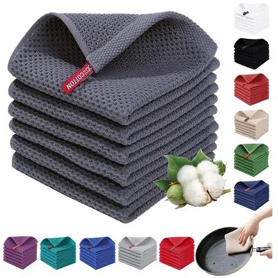 Soft & Absorbent Cotton Waffle Weave Kitchen Dish Cloth