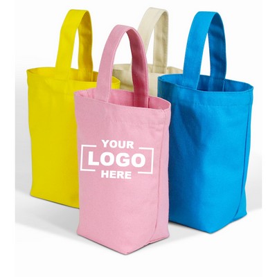 Compact Canvas Tote Bag with Single Handle