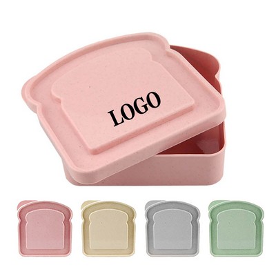 Wheat Straw/Sandwich Holder Plate/Bread Box/Food Container