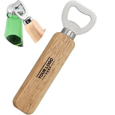Wooden Wine Bottle Opener with Corkscrew for Easy Use