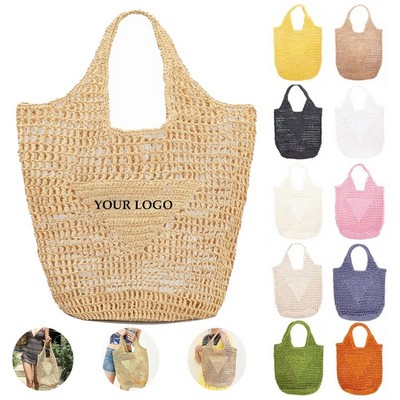 Summer Straw Mesh Beach Shoulder HandBags