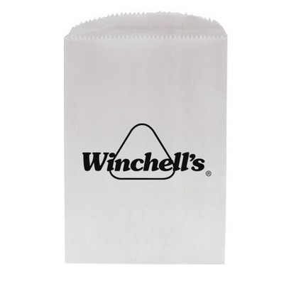 White Candy/ Cookie & Gourmet Bags (4 3/4"x6 3/4")