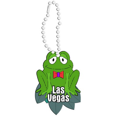Las Vegas Frog Promotional Line Key Chain w/ Black Back (10 Square Inch)