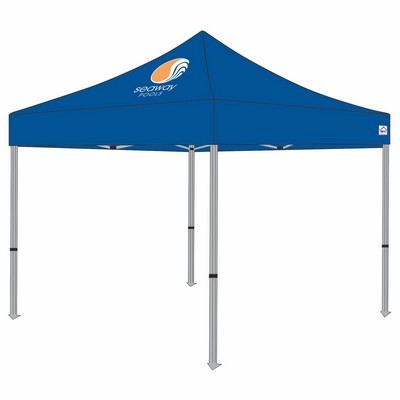 Economy Steel TL 10x10 Custom Canopy Kit (Full Color Thermal Print, 1 Location)