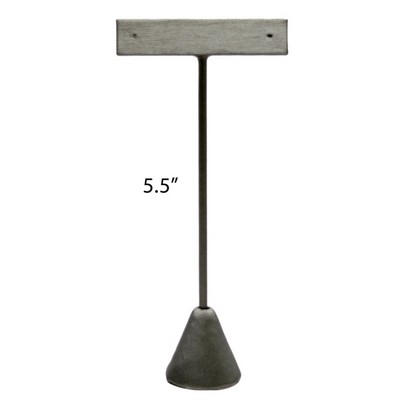 Steel Gray Earring Tree T-Bar Display Stand