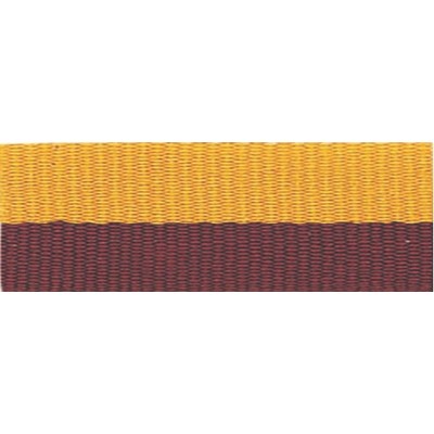 1 1/2" Maroon/Gold Neck Ribbon with Snap Clip