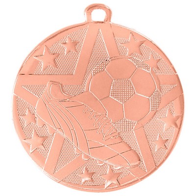 2" Bronze Superstar Soccer Medal
