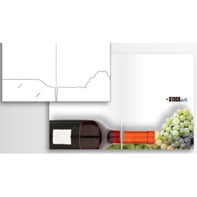 Sculptured Pockets® Folder w/Curvy Tab