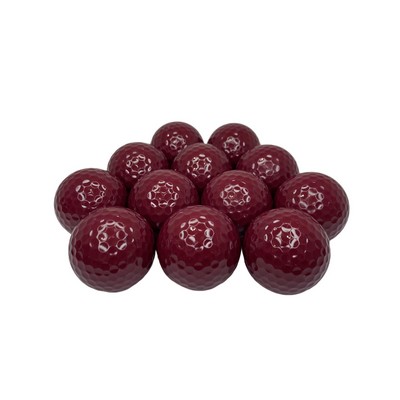 Colored Golf Balls Burgundy Red
