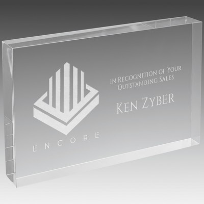 4" X 6" Clear Rectangle Square Cut Acrylic