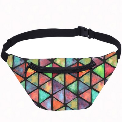 Full color Running Zipper Fanny Pack