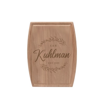 9" x 12" Walnut Cutting Board with Juice Track