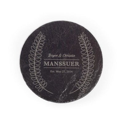 9.8" Round Slate Board