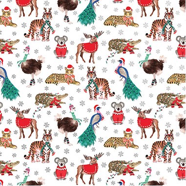 Holiday Safari Gift Wrap