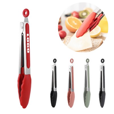 14'' Stainless Steel Kitchen Tongs With Silicone Tips