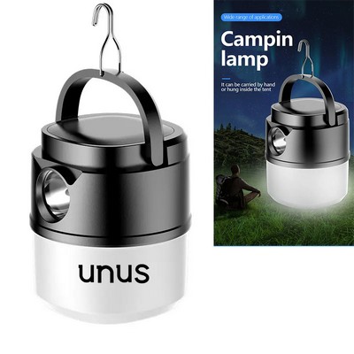 2 In 1 Camping Flashlight USB Rechargeable Power Bank
