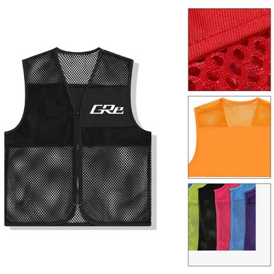 Lightweight Mesh Volunteer Vest with Logo